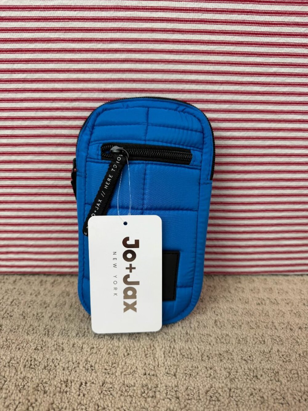 Jo+Jax Puffed Crossbody Sonic Blue NWT OS